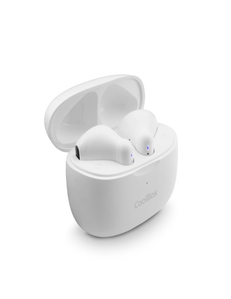 AURICULARES BLUETOOTH CON MICROFONO TWS-01 BLANCO True Wireless Stereo (TWS) Dentro de oído Llamadas/Música