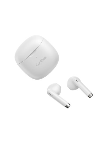 AURICULARES BLUETOOTH CON MICROFONO TWS-01 BLANCO True Wireless Stereo (TWS) Dentro de oído Llamadas/Música