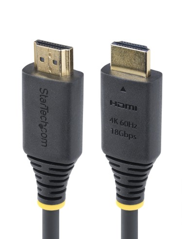 Cable HDMI Certificado Premium de Alta Velocidad de 2,4m - 4K 60Hz/1440p 144Hz - HDR10/HDCP 2.2/ARC - 18Gbps - Cable HDMI 2.0 UH