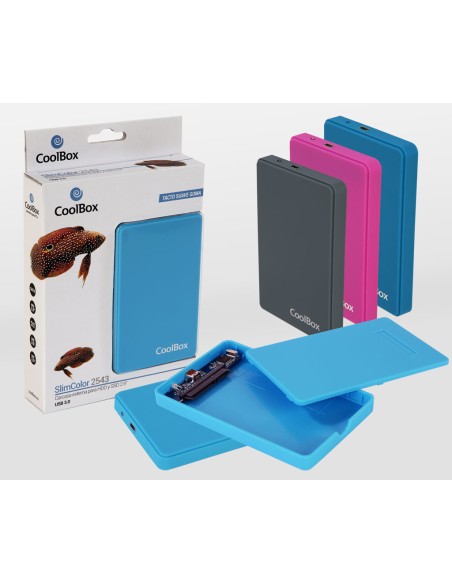 SlimColor 2543 Carcasa de disco duro/SSD Gris 2.5"