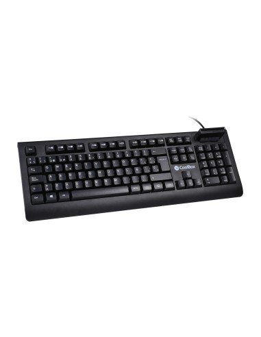 COO-TEC04DNI teclado USB QWERTY Español Negro