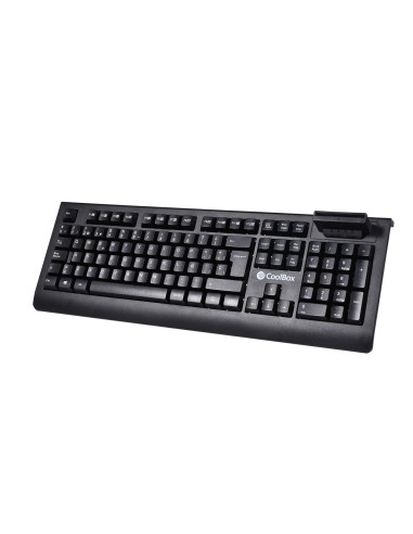 COO-TEC04DNI teclado USB QWERTY Español Negro