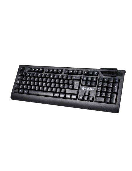 COO-TEC04DNI teclado USB QWERTY Español Negro COO-TEC04DNI teclado USB QWERTY Español Negro