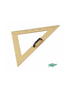 ESCUADRA PARA PIZARRA 50CM PLASTICO IMITACION MADERA FAIBO