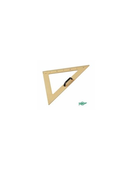 ESCUADRA PARA PIZARRA 50CM PLASTICO IMITACION MADERA FAIBO