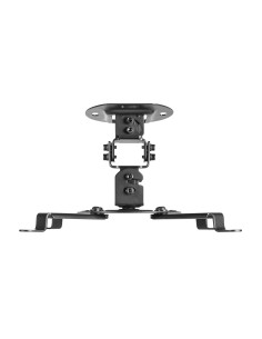 Soporte Universal Giratorio, Inclinable de Techo para Proyector 13.5Kg, Negro