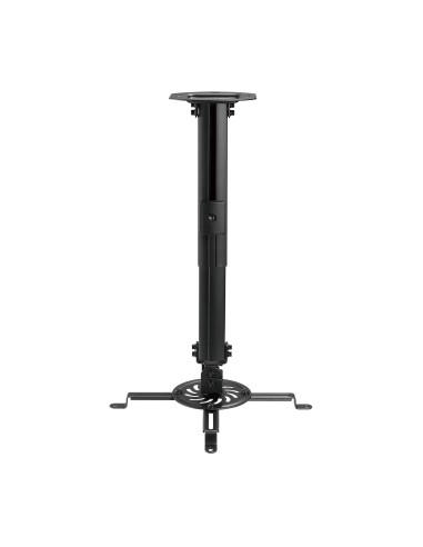 Soporte Universal Giratorio, Inclinable y Extensible de Techo para Proyector 13.5Kg, Negro