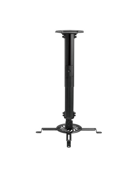 Soporte Universal Giratorio, Inclinable y Extensible de Techo para Proyector 13.5Kg, Negro