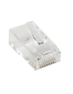 Paquete de 50 Unidades de Conectores RJ45 Cat5e Modulares Multifilares Stranded Trenzados