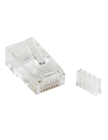 Paquete de 50 Unidades de Conectores RJ45 Cat6 Modulares para Cable Sólido Paquete de 50 Unidades de Conectores RJ45 Cat6 Modulares para Cable Sólido