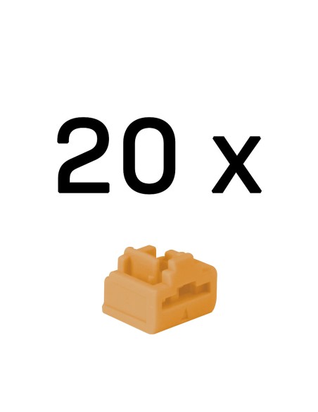 47898 bloqueador de puerto RJ-45 Naranja Acrilonitrilo butadieno estireno (ABS) 20 pieza(s)