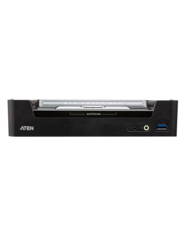 Switch KVMP híbrido USB-C DisplayPort de 3 puertos