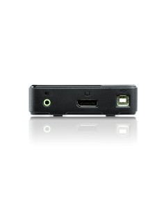 Switch KVM DisplayPort/Audio USB de 2 puertos (compatible con 4K, cables incluidos) 2