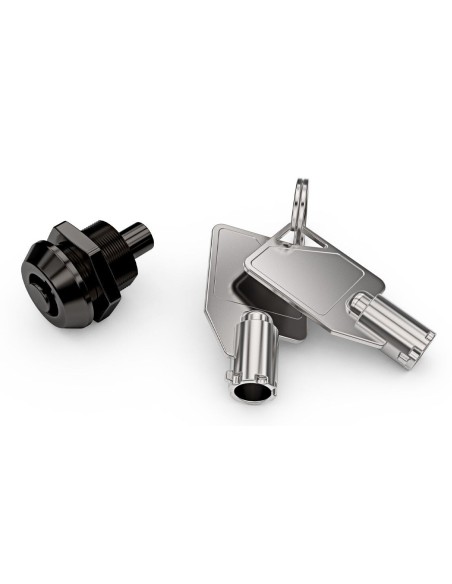 CLYKAB25 cable antirrobo Plata, Negro