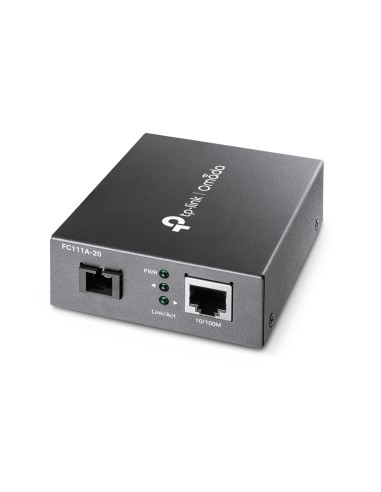 Omada FC111A-20 convertidor de medio 100 Mbit/s Monomodo Negro