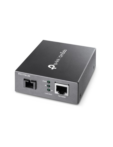 Omada FC111A-20 convertidor de medio 100 Mbit/s Monomodo Negro