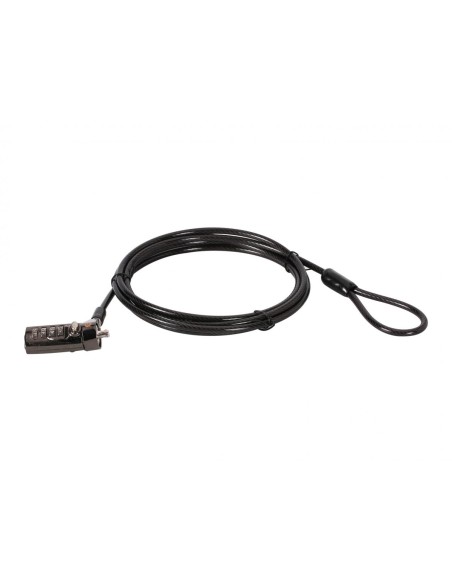 CUSTODIO01BN cable antirrobo Negro 1,8 m