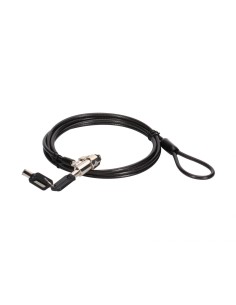 CUSTODIO02BS cable antirrobo Negro 1,8 m