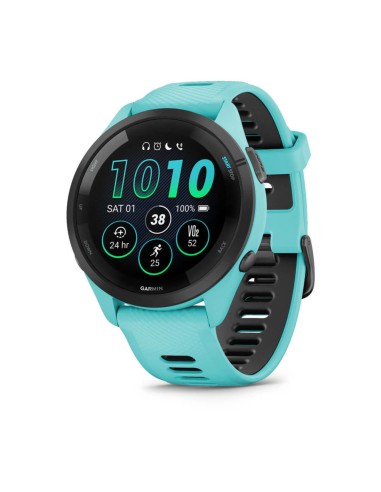 Forerunner 265 3,3 cm (1.3") AMOLED 46 mm Digital 416 x 416 Pixeles Pantalla táctil Negro, Azul Wifi GPS (satélite)