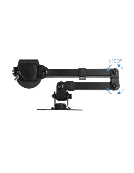 Soporte de Mesa Giratorio e Inclinable para Pantalla (Monitor / TV Plasma / LCD / LED) 13"-32", de Un Brazo, max 8 kg, Negro