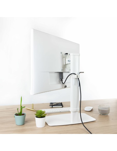 DB1127TN-W soporte para monitor 68,6 cm (27") Independiente Blanco