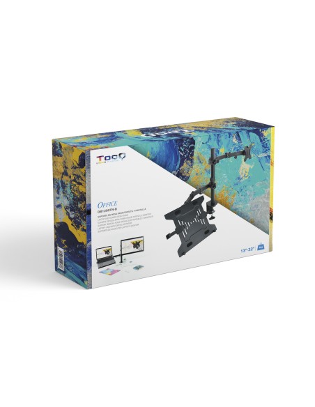 Soporte de mesa para pantalla 13"-32" y portátil