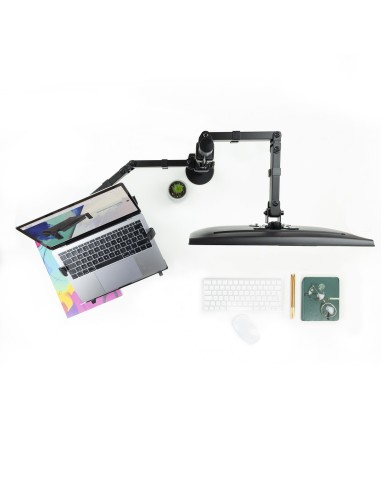 Soporte de mesa para pantalla 13"-32" y portátil