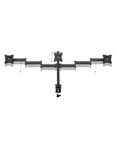 Soporte de mesa para 3 pantallas (monitor / plasma / LCD / LED) 13"-27" 2
