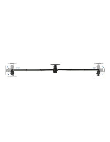 Soporte de mesa para 3 pantallas (monitor / plasma / LCD / LED) 13"-27"