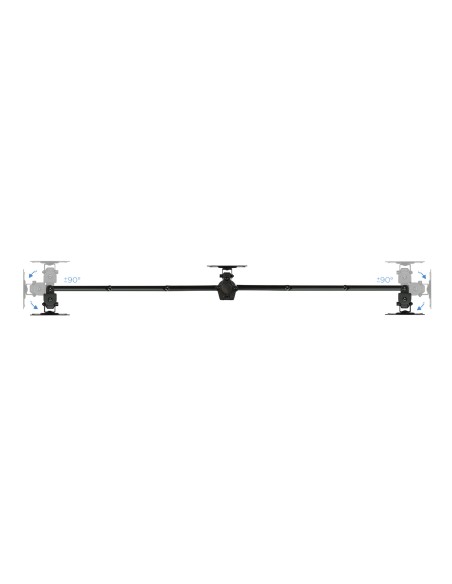 Soporte de mesa para 3 pantallas (monitor / plasma / LCD / LED) 13"-27"