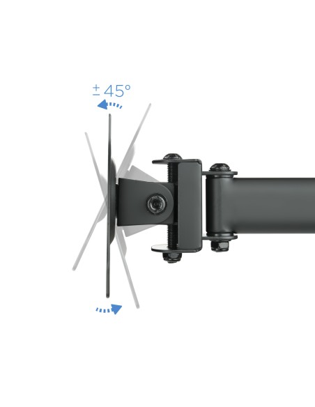 Soporte de mesa para 3 pantallas (monitor / plasma / LCD / LED) 13"-27"