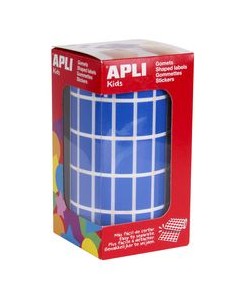 ROLLO GOMETS RECTAGULAR AZUL AUTOADHESIVOS 20X10MM