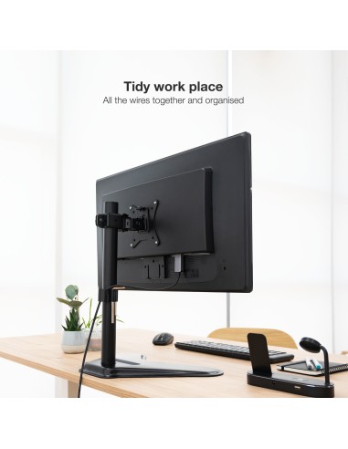 DB1701TN-B soporte para monitor 81,3 cm (32") Negro Escritorio