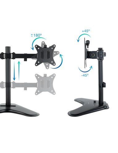 DB1702TN-B soporte para monitor 81,3 cm (32") Negro Escritorio