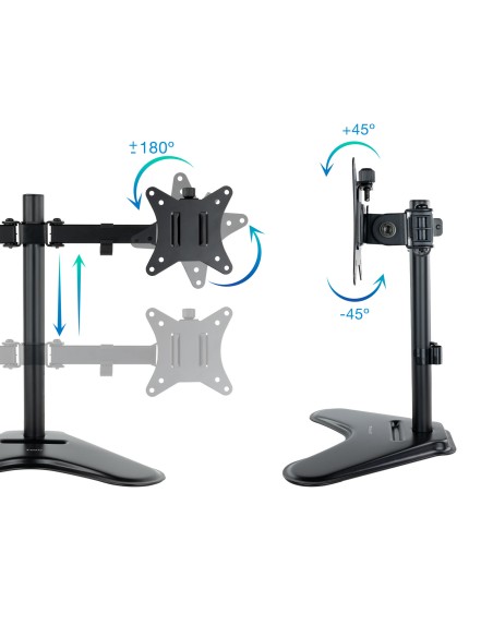 DB1702TN-B soporte para monitor 81,3 cm (32") Negro Escritorio