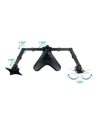 DB1702TN-B soporte para monitor 81,3 cm (32") Negro Escritorio