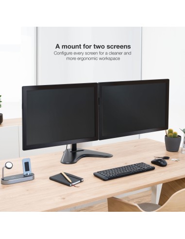 DB1702TN-B soporte para monitor 81,3 cm (32") Negro Escritorio