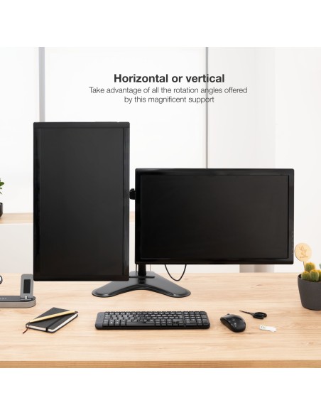 DB1702TN-B soporte para monitor 81,3 cm (32") Negro Escritorio