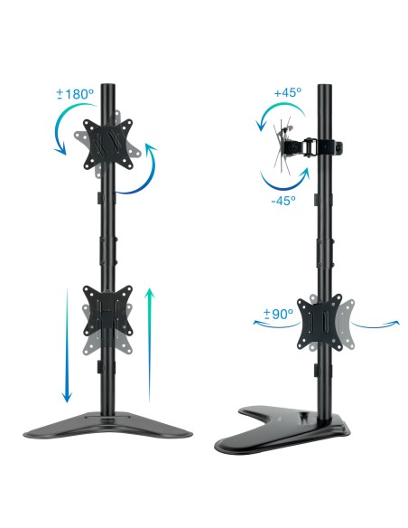 DB1703TNV-B soporte para monitor 81,3 cm (32") Negro Escritorio
