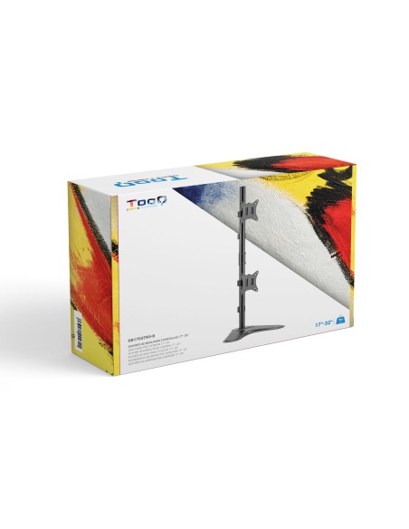 DB1703TNV-B soporte para monitor 81,3 cm (32") Negro Escritorio