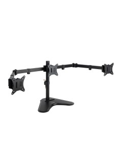 Soporte de Mesa para 3 Pantallas 17"-27", Negro