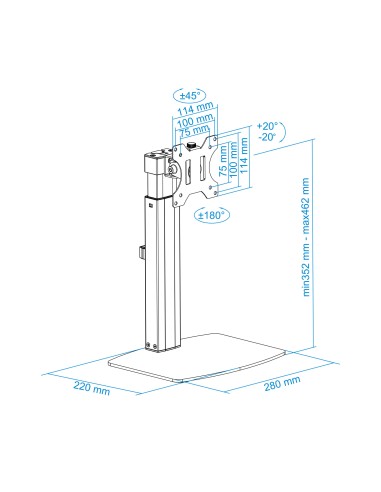 Soporte de mesa (monitor / plasma / LCD / LED) 17" - 32"