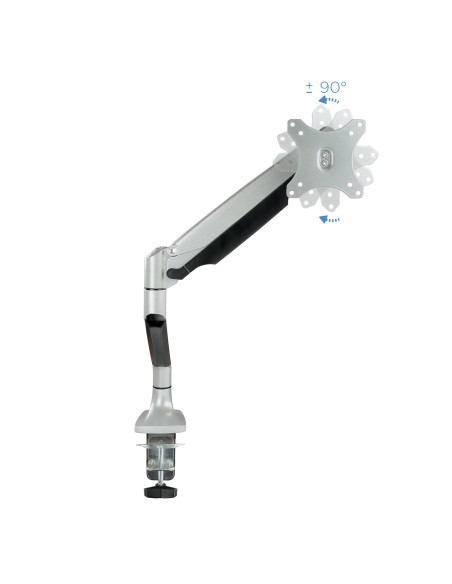 Soporte de Mesa Giratorio e Inclinable para Pantalla (Monitor / TV Plasma / LCD / LED) 13  32, de Un Brazo, Plata