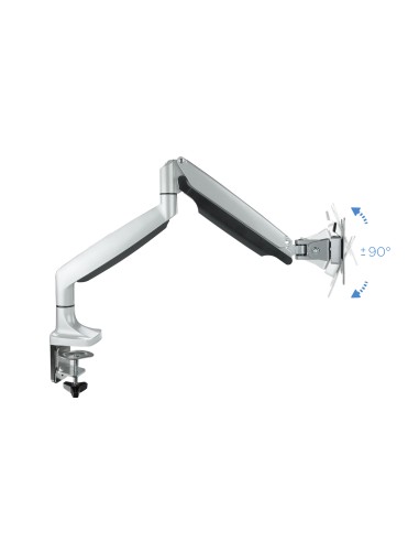 Soporte de Mesa Giratorio e Inclinable para Pantalla (Monitor / TV Plasma / LCD / LED) 13  32, de Un Brazo, Plata