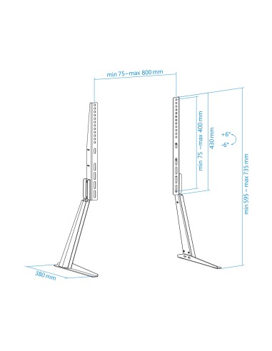 Soporte de mesa para pantallas 32-70