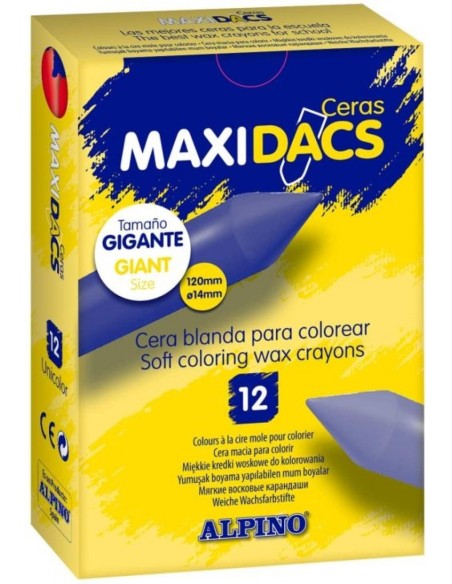 C 12 CERAS BLANDAS MAXIDACS AZUL CLARO