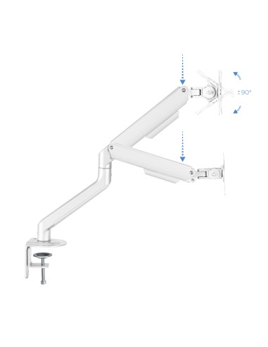 DB4032TNR-W soporte para monitor 81,3 cm (32") Abrazadera/Atornillado Blanco