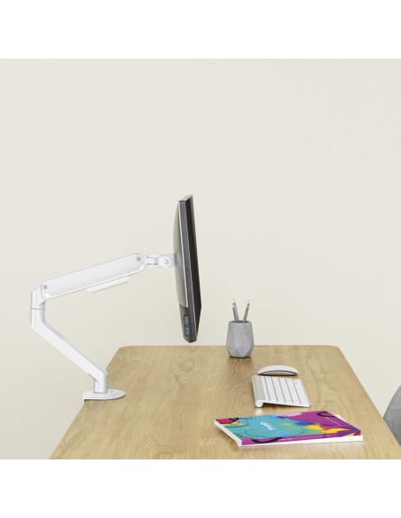 DB4032TNR-W soporte para monitor 81,3 cm (32") Abrazadera/Atornillado Blanco