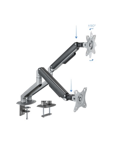 DB4132TNR-G soporte para monitor 81,3 cm (32") Abrazadera/Atornillado Negro