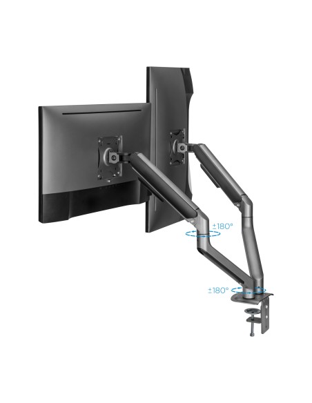 DB4132TNR-G soporte para monitor 81,3 cm (32") Abrazadera/Atornillado Negro